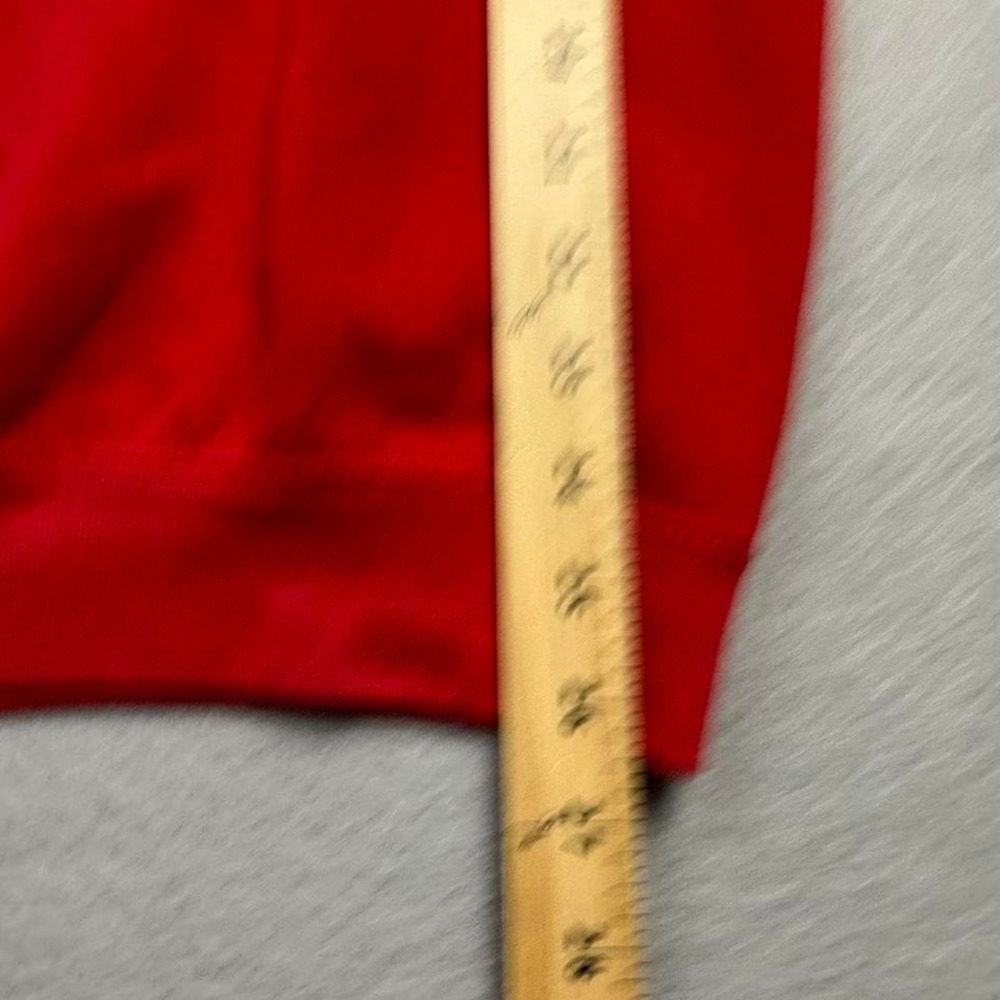 Vintage Fruit of the Loom Crewneck XL Red Blank Y2K Streetwear Essential - Picture 3 of 6